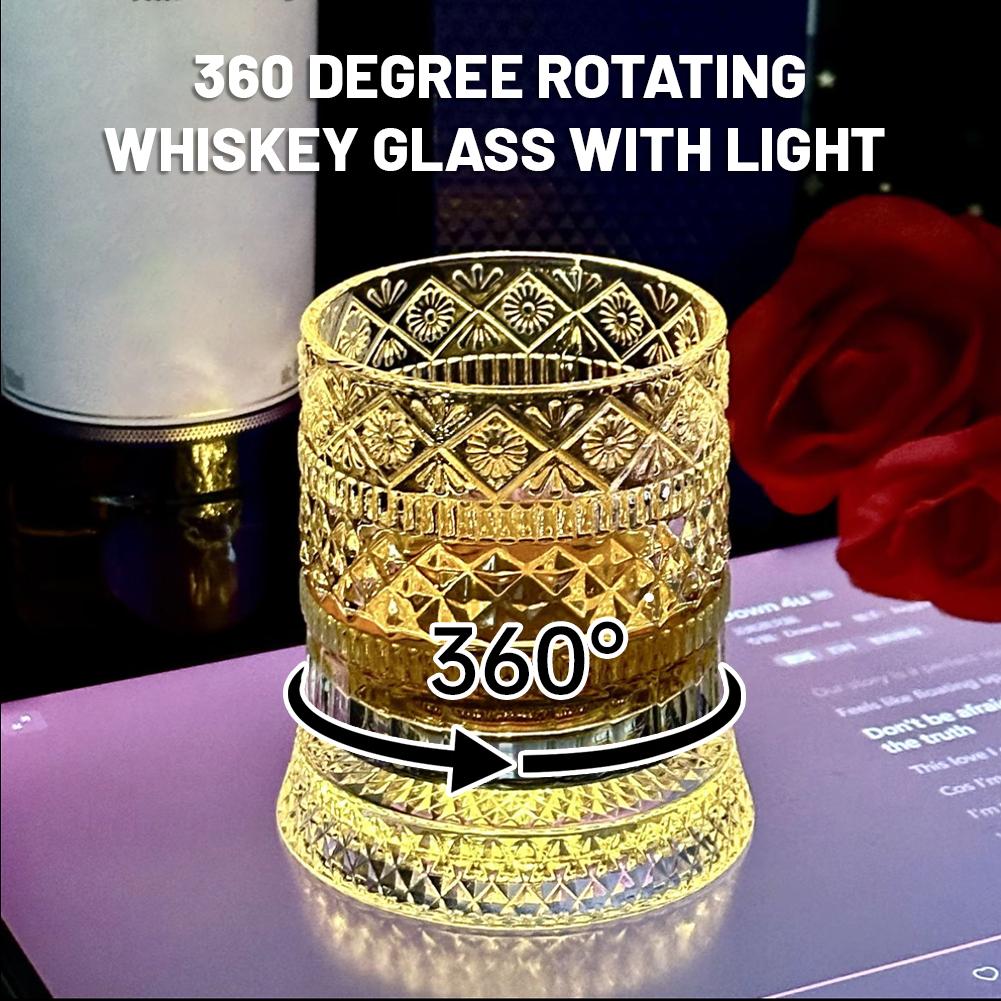 Wine Beer Drink - Bicchiere da whisky rotante creativo in