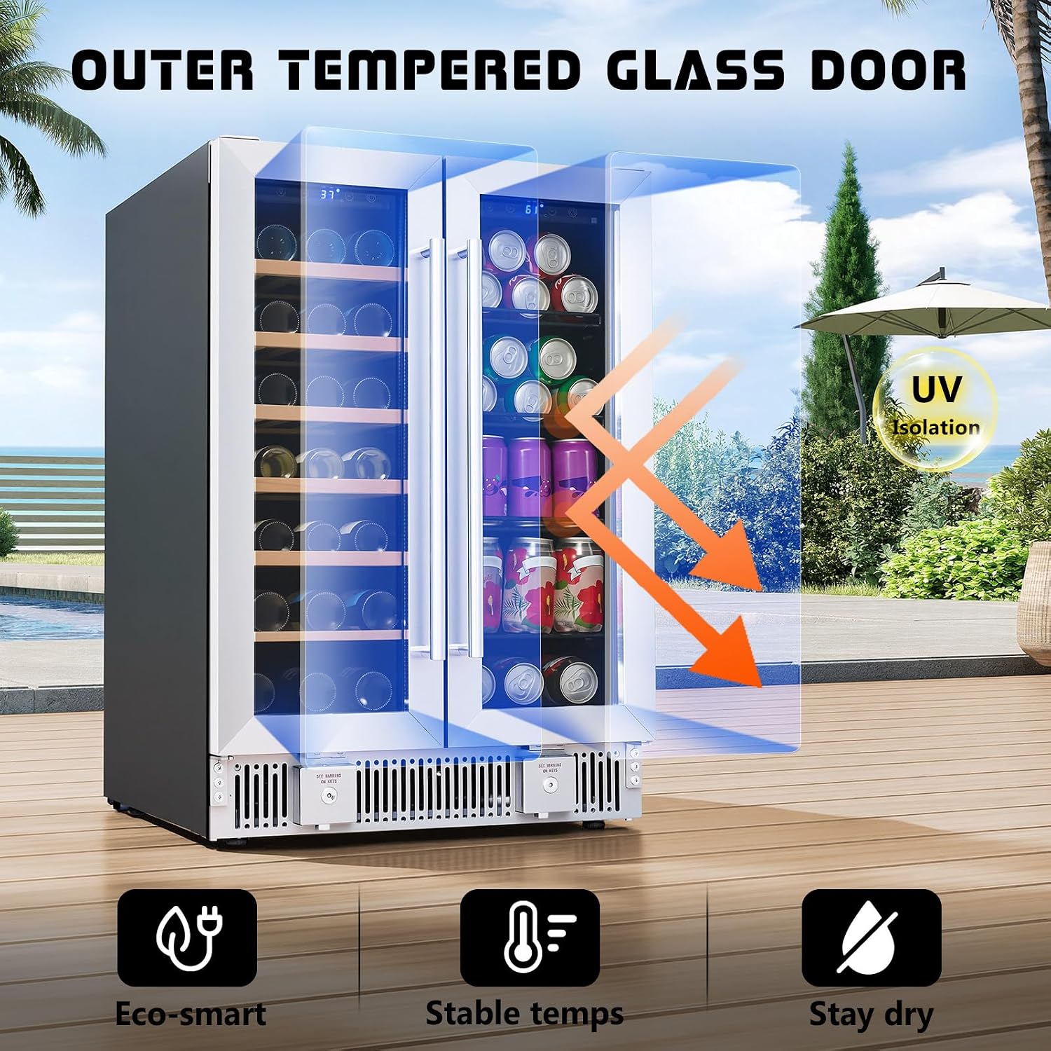 Frigorifero per Bevande, Frigo - Wine Beer Dual Zone recensione e prezzo